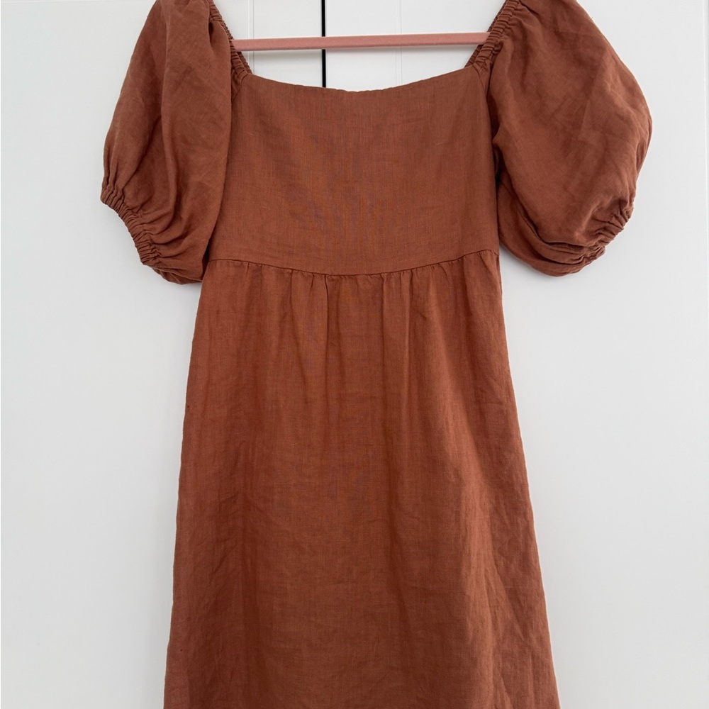 Linen Mini Dress